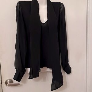 Ralph Lauren sweater.Cashmere/Silk. Detachable scarf.